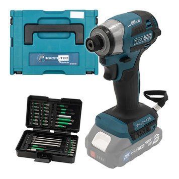 Аккумуляторный импульсный винтоверт PROFI-TEC PID1820BL POWERLine (без аккумулятора и зарядного устройства, кейс) фото 1