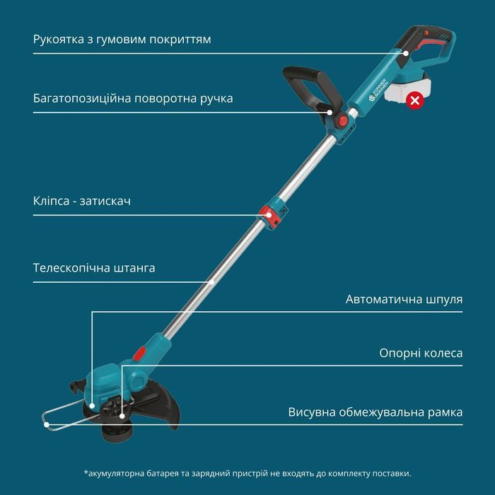 Триммер аккумуляторный K&ouml;nner & S&ouml;hnen KS CST-20V set фото 5