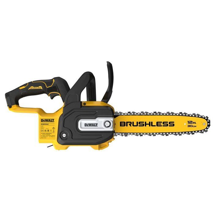 Пила ланцюгова акумуляторна безщіткова DeWALT, XR Li-Ion 18 В, шина 30 см, ланцюг OREGON 3/8, 1.1 мм, автоматична подача масла, без акумулятора і зарядного пристрою, 2.7 кг фото 4