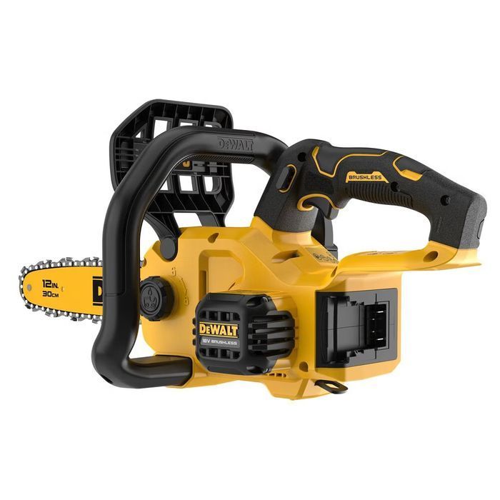 Пила ланцюгова акумуляторна безщіткова DeWALT, XR Li-Ion 18 В, шина 30 см, ланцюг OREGON 3/8, 1.1 мм, автоматична подача масла, без акумулятора і зарядного пристрою, 2.7 кг фото 5