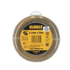 Косильна жилка DeWALT, діаметр 2.7 мм, довжина 55 м, кручена фото 1