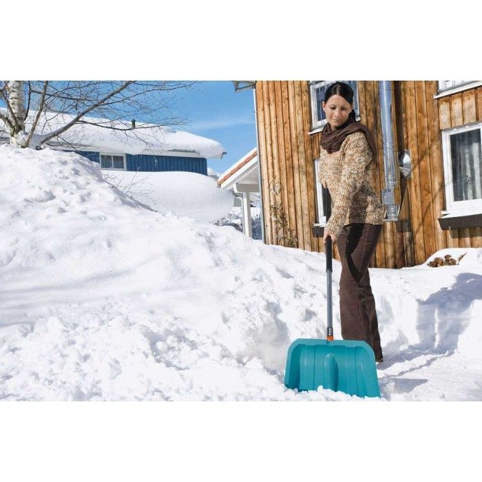 Лопата для прибирання снігу Gardena Combisystem зі сталевим кантом, 40 см фото 4