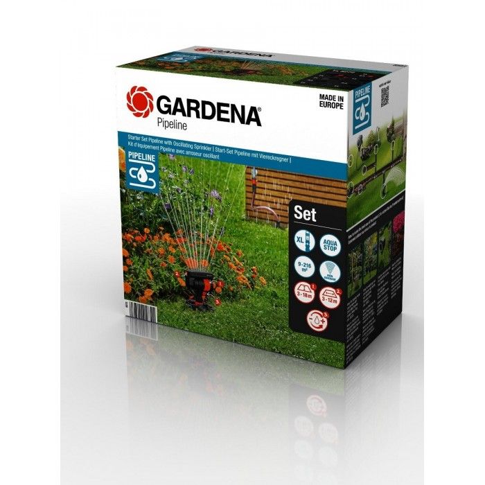 Комплект Gardena Pipeline Set стартовый с осцилирующим дождевателем (08272-20) фото 2