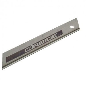 Леза запасні Carbide шириною 25 мм з сегментами, що відламуються, для ножів з висувними лезами, 5 штук STANLEY STHT0-11825 фото 1