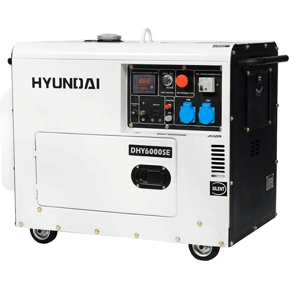Дизельний генератор Hyundai DHY 6000SE-3 фото 1