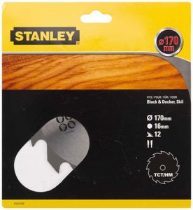 Диск пильный Stanley 170 x 16 мм (STA13120) фото 1