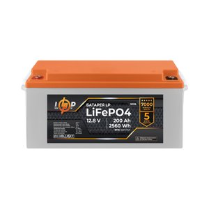 Аккумулятор LogicPower LiFePO4 12,8V - 200 Ah (2560Wh) (BMS 150A/75А) пластик 30128 фото 1