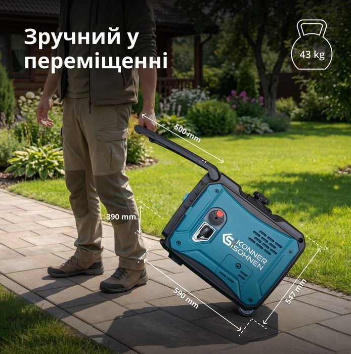 Инверторный бензиновый генератор K&ouml;nner & S&ouml;hnen KS 6000iE S (KS 6000iES) фото 9