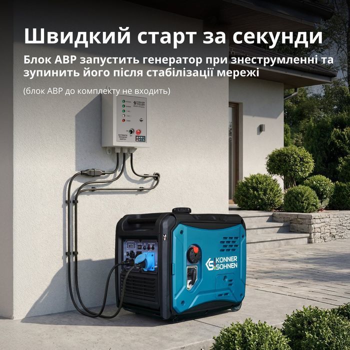 Инверторный бензиновый генератор K&ouml;nner & S&ouml;hnen KS 6000iE S (KS 6000iES) фото 5