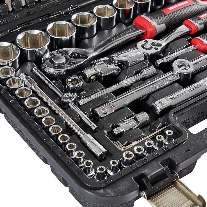 Набір головок торцевих 1/4&laquo; і 1/2&raquo; 111 предметів Vitals Master Impact + Superlock фото 6