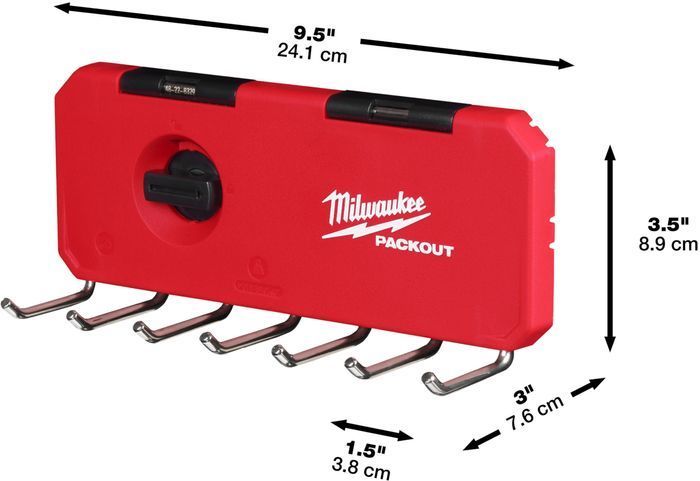 Держатель MILWAUKEE PACKOUT SMALL HOOK ROW 4932493384 фото 5