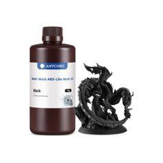 Смола Anycubic Water-Wash ABS-Like 3.0 Чорна 1кг фото 1