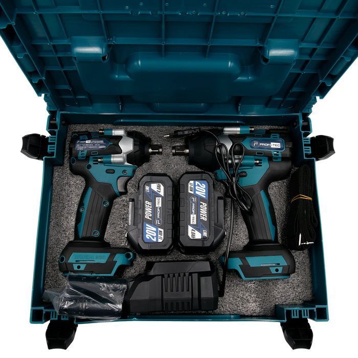 Аккумуляторный набор инструментов PROFI-TEC Combo Set 2/4 POWERLine (DTW500BL, DTW800BL) фото 9