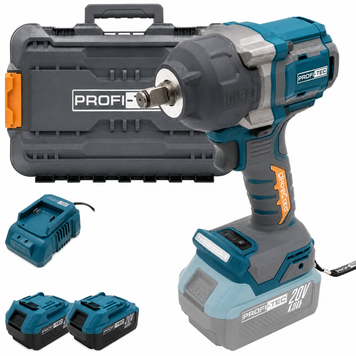 Аккумуляторный гайковерт PROFI-TEC PPTW11020 (2хPT2040VX, зарядное BC20, Кейс) фото 1