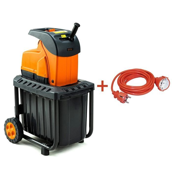 Садовый измельчитель GTM DS2800/45 KIT + удлинитель 10м (DS2800/45_KIT+ext.cord) фото 2