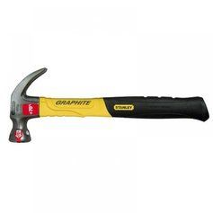 Молоток Graphite Curve Claw з вагою головки 450 г, із загнутим цвяходером STANLEY 1-51-505 фото 1
