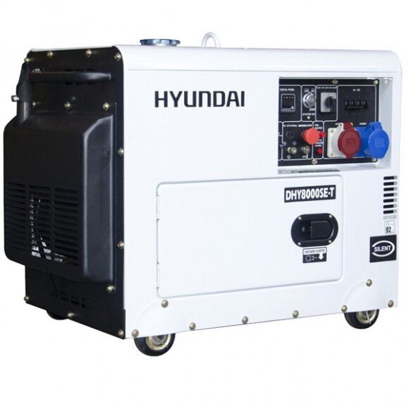 Дизельний генератор Hyundai DHY 8500SE-T фото 1