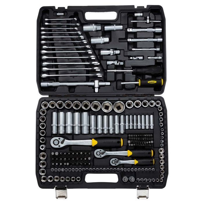 Набор насадок торцевых и бит Sigma 1/4" 3/8" 1/2" 216 шт CrV (6003841) фото 3