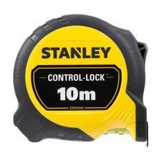 Рулетка вимірювальна CONTROL-LOCK довжиною 10 м, шириною 25 мм, в прогумованому корпусі, з двосторонньою шкалою STANLEY STHT37241-3 фото 1
