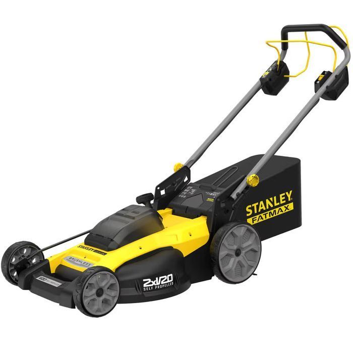 Газонокосилка самоходная аккумуляторная бесщёточная STANLEY FATMAX SFMCMWS251M+SFMCBL7M1 фото 2