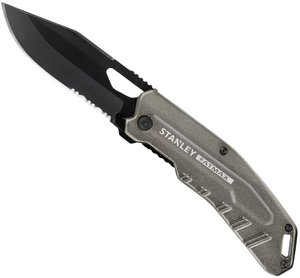 Нож FatMax складной с длиной лезвия 80 мм и формой заточки полусеррейтор STANLEY FMHT0-10312 фото 1