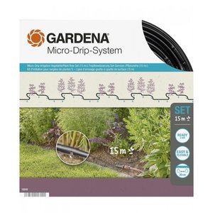 Базовый комплект полива шланга-дождевателя Gardena Micro-Drip-System 15 м, 1,5 л/час (13010-20) фото 1