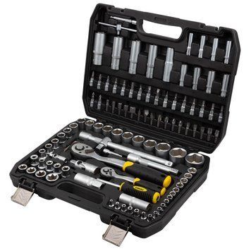 Набор насадок торцевых и бит Sigma 1/4" 1/2" 110 шт CrV (6003771) фото 1