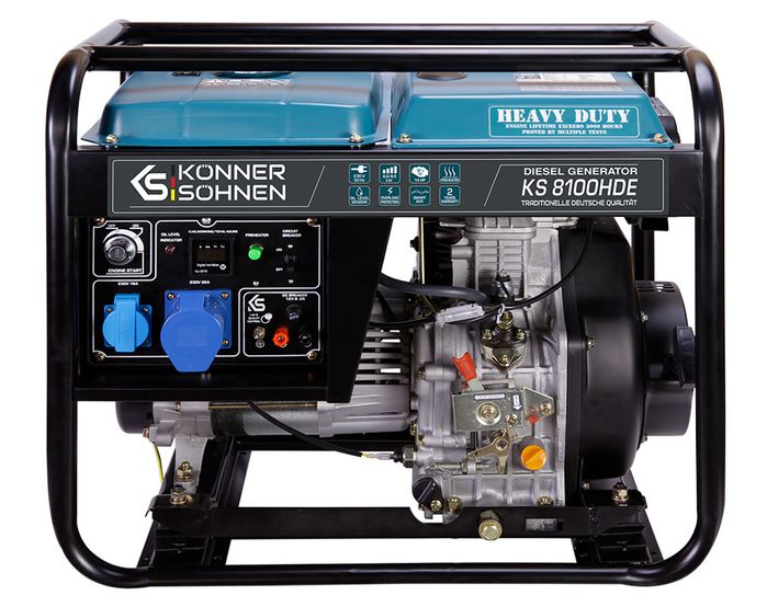 Дизельний генератор Könner & Söhnen KS 8100HDE фото 1