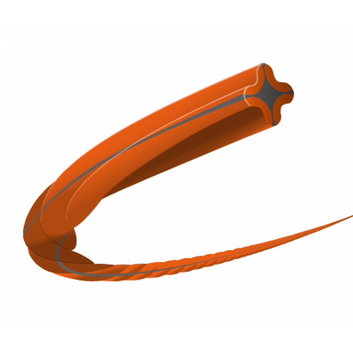 Леска крест крученная оранжево-черная Husqvarna Whisper Twist 1.5 мм, 15 м (5976691-01) фото 2
