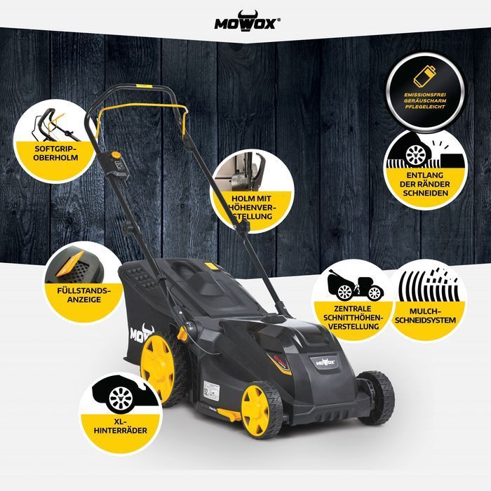 Акумуляторна газонокосарка Mowox EM 3440 PX-Li з 1 АКБ 40V 2.5Ah і ЗП BC 82 фото 3
