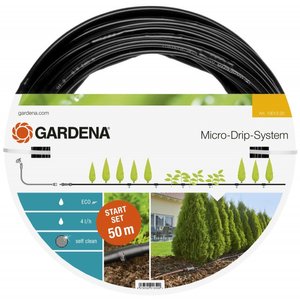 Комплект микрокапельного полива Gardena Micro-Drip-System для рядного полива 50 м (13013-20) фото 1