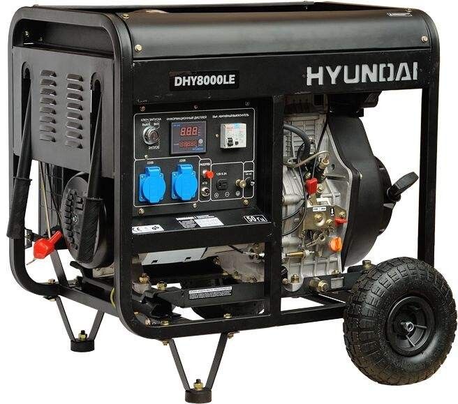 Дизельный генератор Hyundai DHY 8000LE фото 3