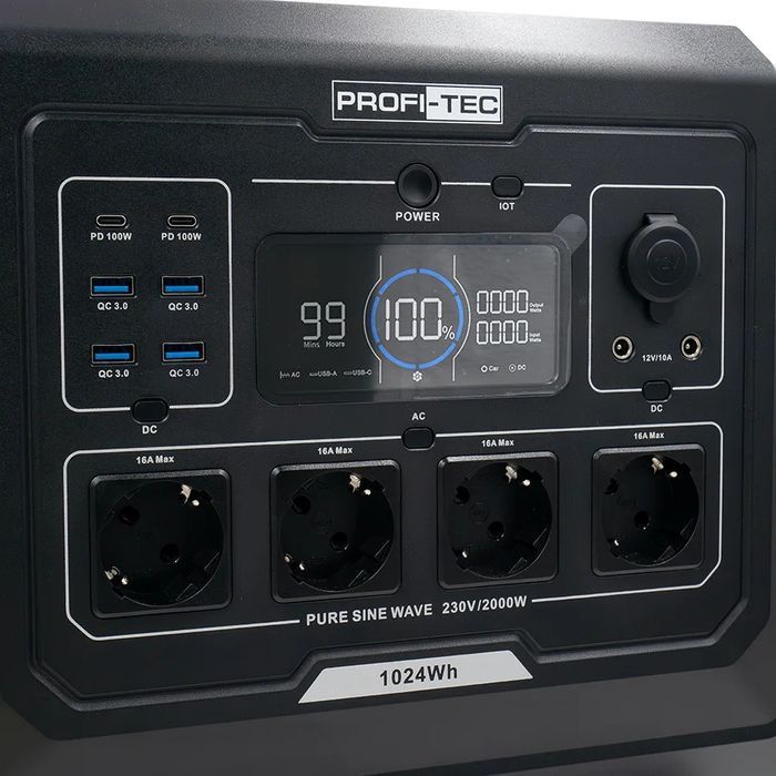 Портативная зарядная станция PROFI-TEC PPS2000 LiFePO₄ фото 7