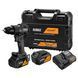 Дриль-шурупокрут DeWALT, McLaren F1 TEAM SPECIAL EDITION, безщітковий ударний, XR Li-Ion 18 В 4 Аг, 90 Нм, 0-650/0-2000 об/хв, 0-11050/0-34000 уд/хв., патрон 13 мм швидкозатискний, кількість швидкостей - 2, вага 1.34 кг, 2 акумулятори, зарядний пристрій,