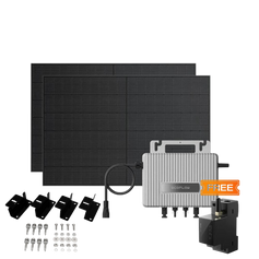 Комплект EcoFlow STREAM: микроинвертор 800 Вт + 2 солнечные панели по 400 Вт + Smart Meter + крепления фото 1