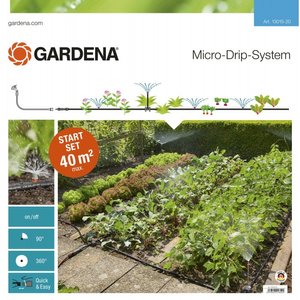 Комплект микрокапельного полива Gardena Micro-Drip-System для клумб и грядок до 40 м2 (13015-20) фото 1