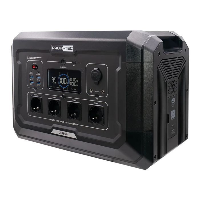 Портативная зарядная станция PROFI-TEC PPS2500 LiFePO₄ фото 2