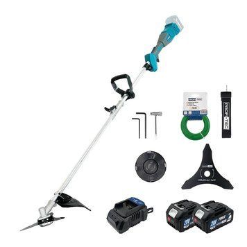 Аккумуляторная коса PROFI-TEC PGT9520 POWERLine (2хPT2040MP (4.0 Aг) зарядное устройство) фото 1