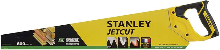 Ножівка Jet-Cut HP завдовжки 600 мм для поперечного та поздовжнього різу по деревині STANLEY 2-15-241 фото 3