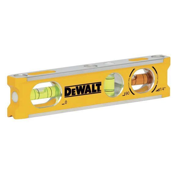 Рівень BILLET TORPEDO з алюмінію завдовжки 165 мм з 3 капсулами та магнітами DeWALT DWHT42525-0 фото 2