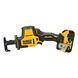 Пилка шабельна акумуляторна DeWALT, 18 В XR Li-lon 5 Аг, безщіткова, 0 - 2800 ход/хв, величина ходу 16 мм, вага 1.43 кг, 2 акумулятори, ЗП, TSTAK