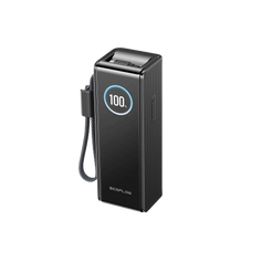 Павербанк EcoFlow RAPID Power Bank з кабелями 25000mAh чорний фото 1