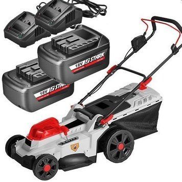 Акумуляторна газонокосарка Stark BLM-36-430 SET 2х4А/г Li-Ion + 2 ЗУ фото 1