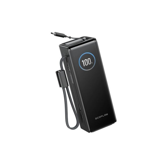 Павербанк EcoFlow RAPID Power Bank с кабелями 25000mAh черный фото 3