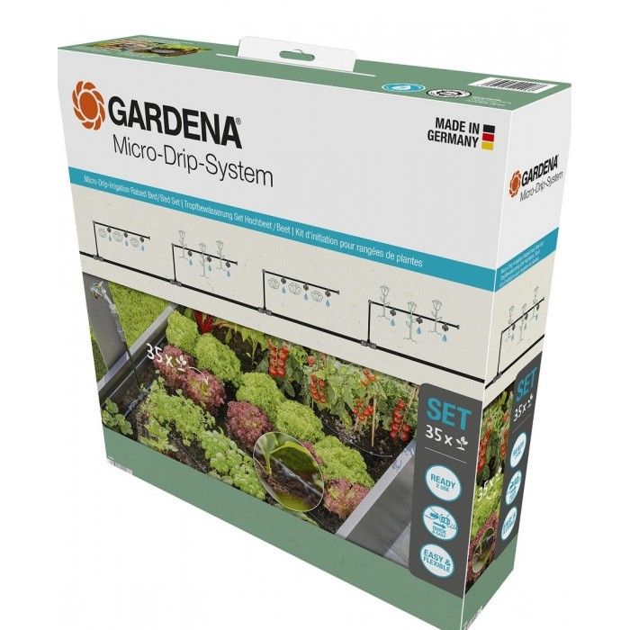 Комплект полива Gardena Micro-Drip-System Raised Bed Set для высоких грядок на 35 растений (13455-20) фото 3