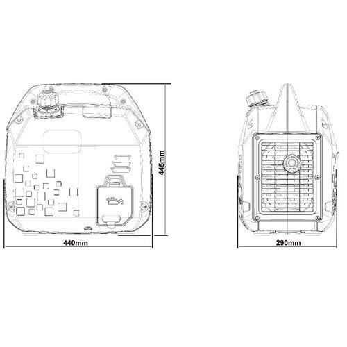 Інверторний бензиновий генератор GENERGY TURBO 2000I RC (240091090) фото 2