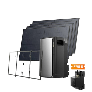Комплект EcoFlow STREAM: STREAM Ultra + 4 сонячні панелі по 400 Вт + Smart Meter + Balcony Hook Kit фото 1