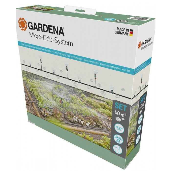 Комплект полива Gardena Micro-Drip-System для клумб и грядок до 60 м2 (13450-20) фото 2