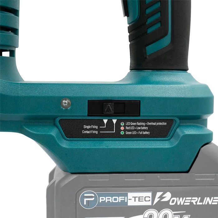 Аккумуляторный гвоздозабиватель/степлер PROFI-TEC PPT20BL POWERLine фото 10
