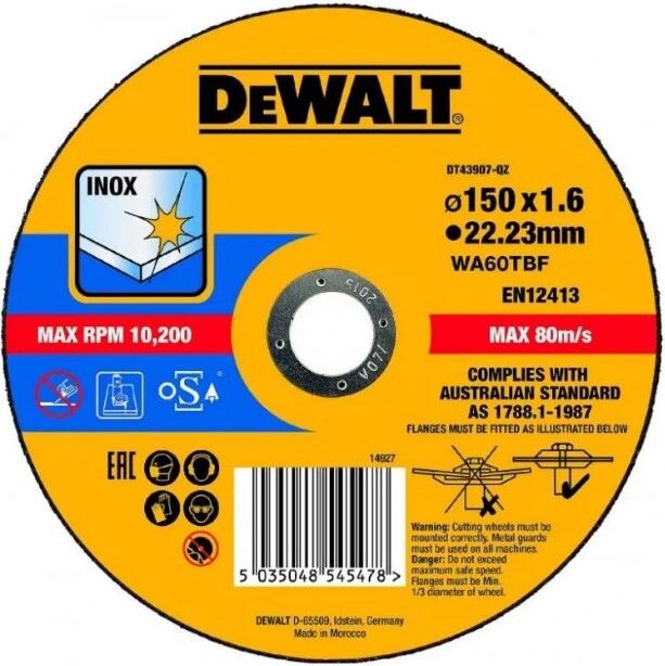 Коло відрізне DeWalt DT43907 фото 1